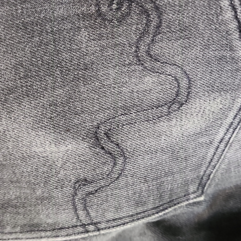 WESC Eve Jeans tarnished black stretch size 27 - Picture 5 of 6